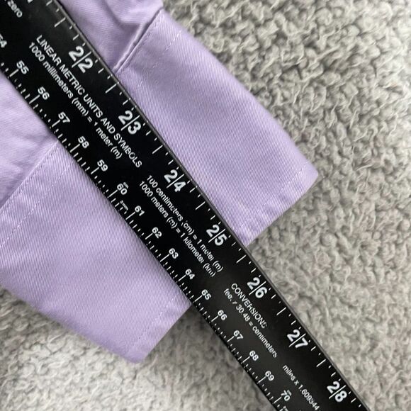 MICHAEL Michael Kors Men L‎ Purple Long Sleeve Button Down Dress Shirt - Picture 9 of 10